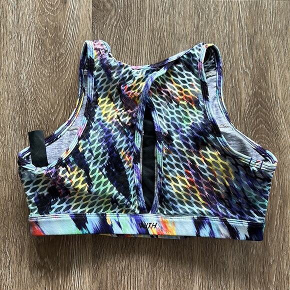 Peloton X WITH Composite Color High Neck Sports Bra Size Small - Picture 3 of 6